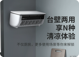 edon爱登厨房专用小空调壁挂式冷风机冰雾扇半导体制冷小风扇家用